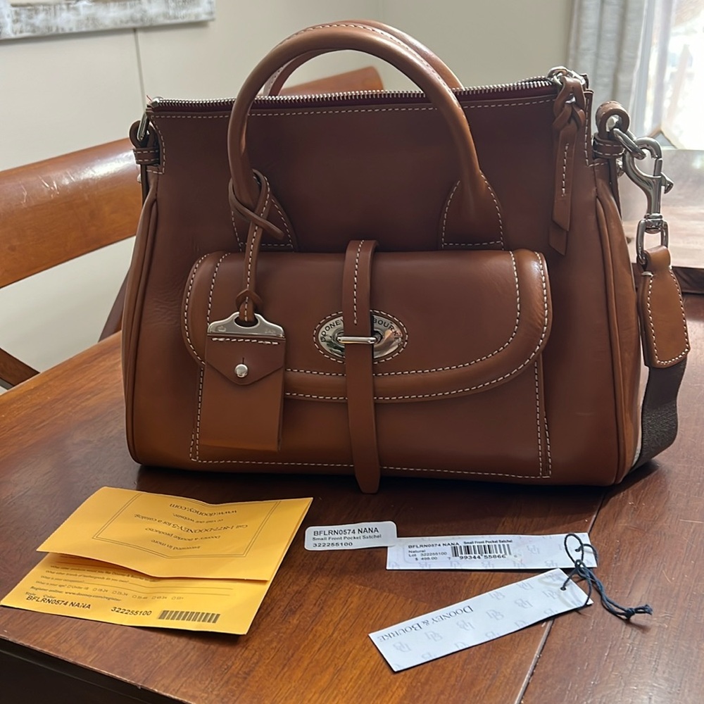 Dooney & Bourke front pocket satchel.  Florentine